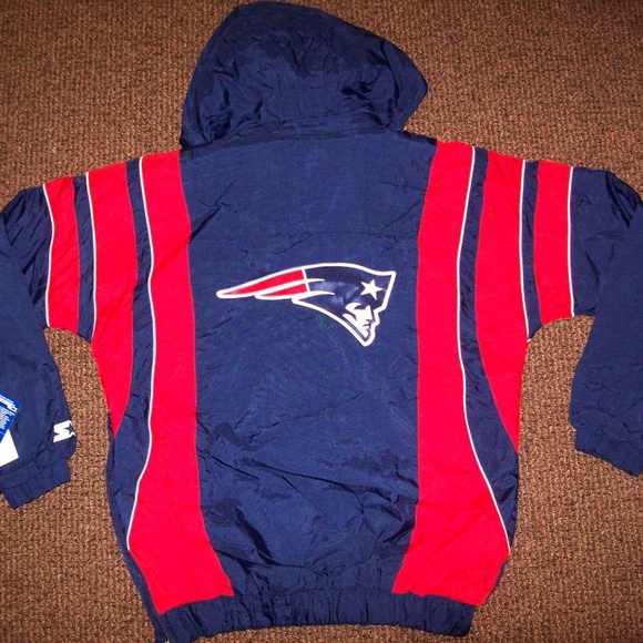 NEW ENGLAND PATRIOTS STARTER Half Zip Jacket - Picture 1 of 8